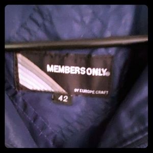 MEMEBERS ONLY JACKET